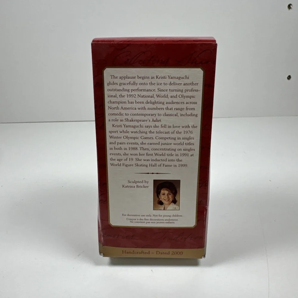Hallmark Keepsake Kristi Yamaguchi Figure Skater Christmas Ornament 5.5